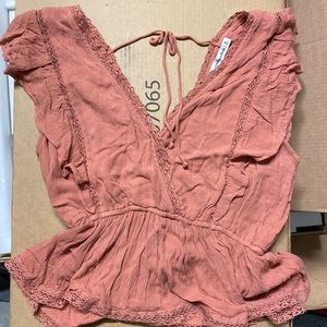 Linen Rose Abercrombie Blouse size M